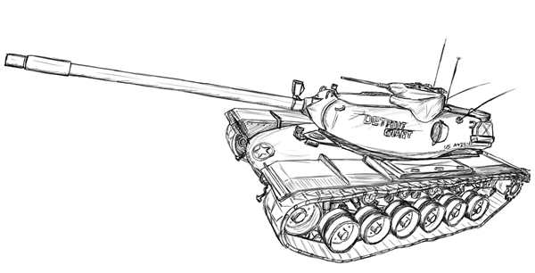 Раскраска танк т 34