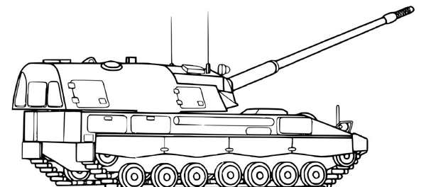 Раскраска танк т 90