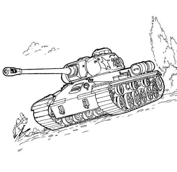 Раскраски военных танков т34