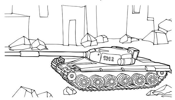 Раскраска война 1941-1945 Курская битва