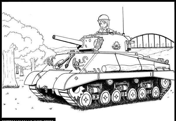 Раскраски военных танков т34