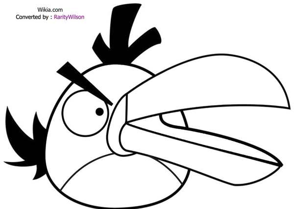 Раскраска Теренс из Angry Birds
