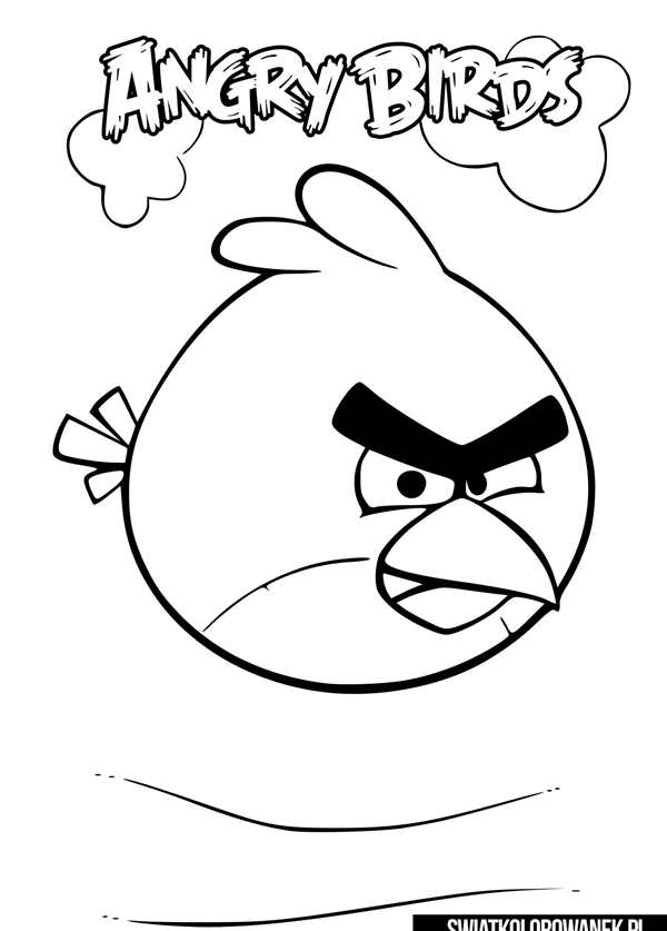 Angry Birds раскраска Теренс