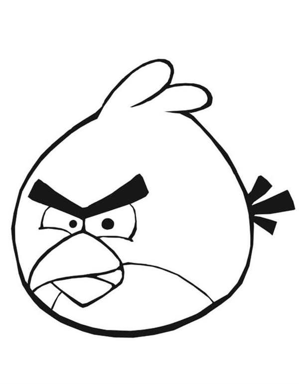 Раскраска Теренс из Angry Birds