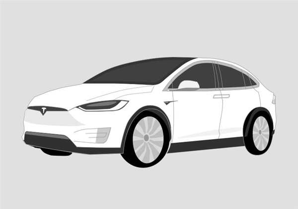Раскраска Tesla model x