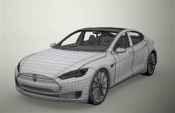 Раскраска Tesla model x