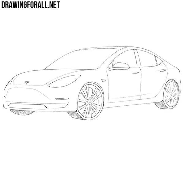 Раскраска Tesla model x