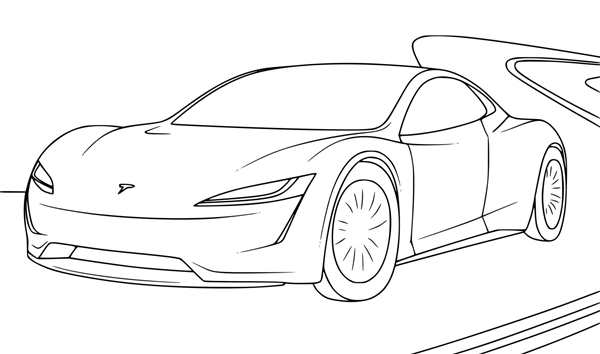 Tesla model 3 чертеж