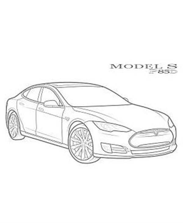 Раскраска Tesla Model YCreative Way to Explore Automotive Design
