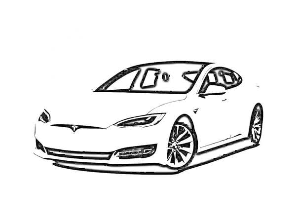 Раскраска Tesla Model YCreative Way to Explore Automotive Design