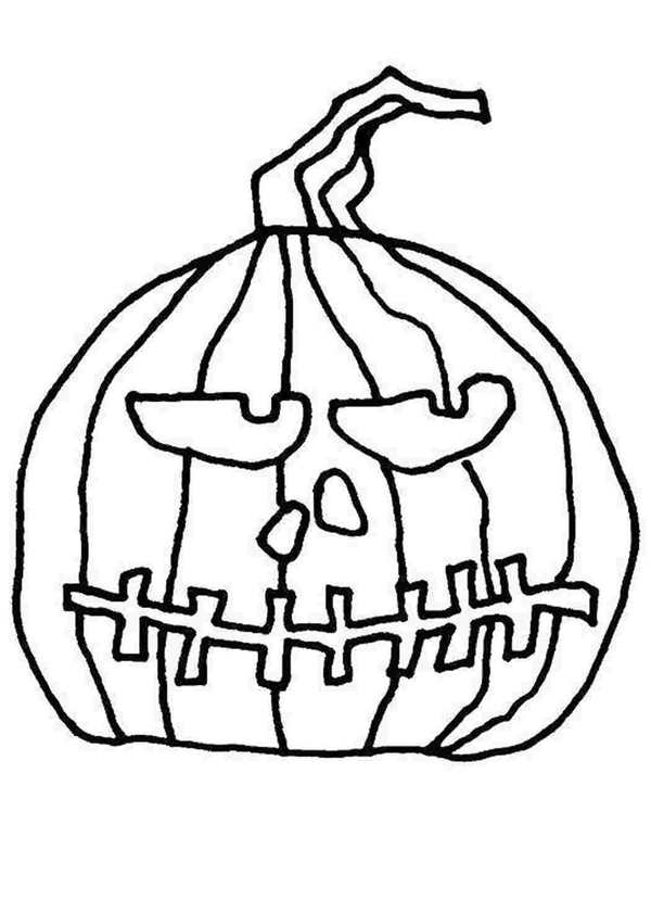 Тыква контур Helloween