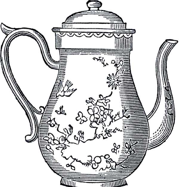 Раскраска для детей китайский чайник