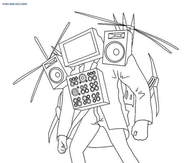 Cameraman Titan раскраска