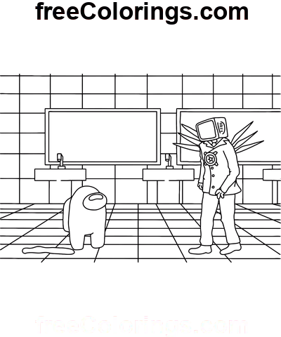 Телевизор Мэн раскраска