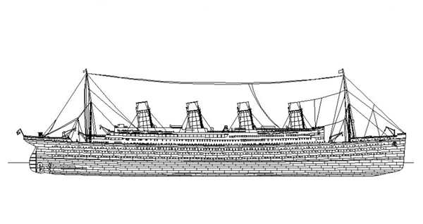Рисунки Британик Титаник Олимпик