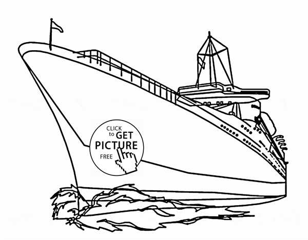 Раскраска Титаник Волшебное Морское Путешествие