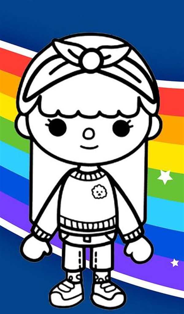 Раскраска Toca Boca ДетскоеCreativity на
