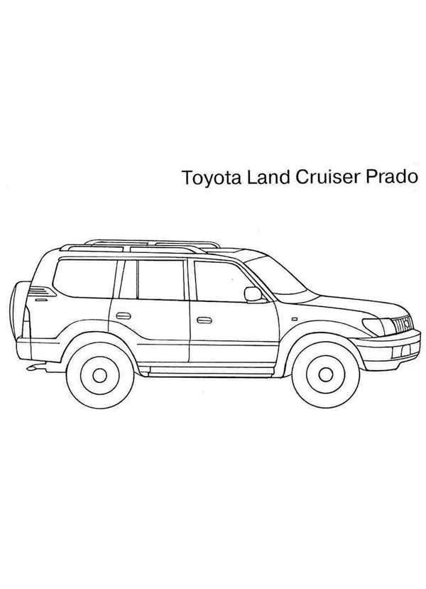 Раскраска Toyota Hilux Surf
