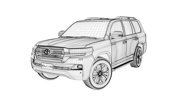 Toyota Land Cruiser 200 чертеж