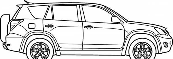 Раскраска Toyota Land Cruiser 80
