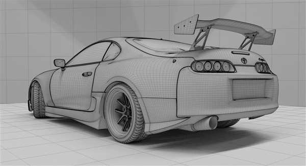 Toyota Supra a80 карандашом