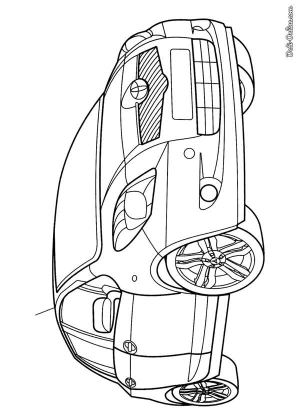 Автомобили (раскраски)