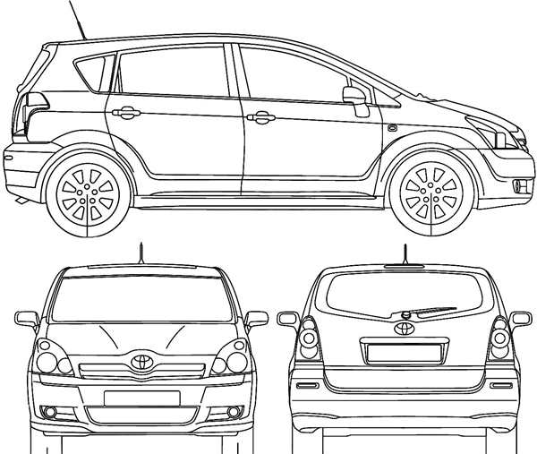 Toyota Yaris 2007 Blueprint