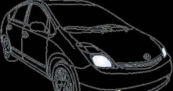 Раскраска Тойота Ярис Веселые Автогонки