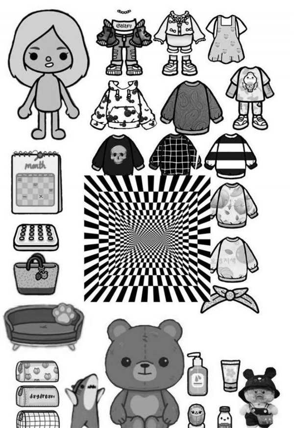 Раскраска Тока БокаCreative Coloring for Unique Childrens Outfits