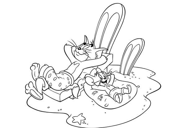 Tom and Jerry раскраска