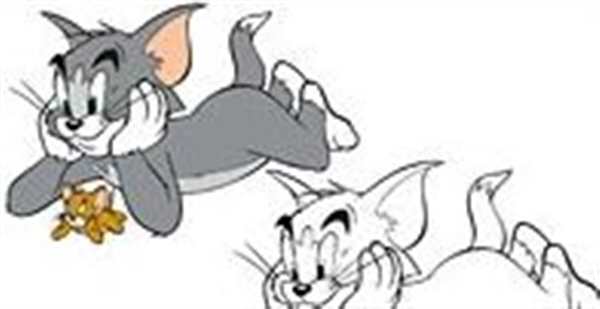Раскраска для детей Disney Tom Jerry