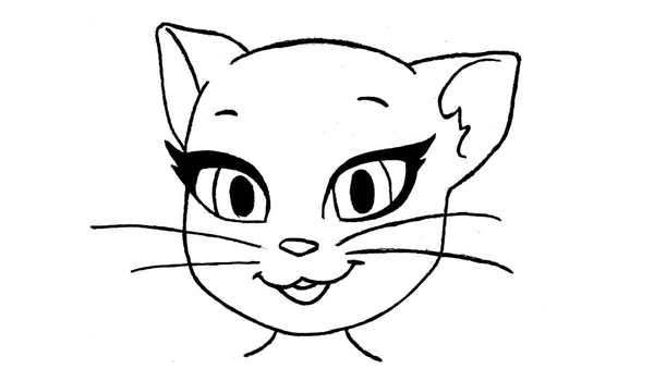Раскраска кот том