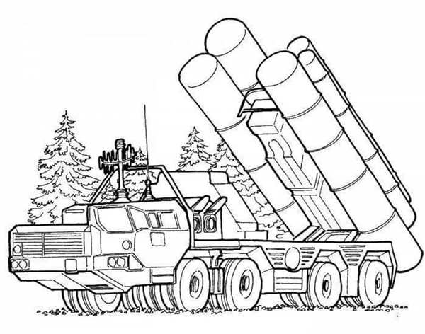 Тополь для раскрашивания для детей