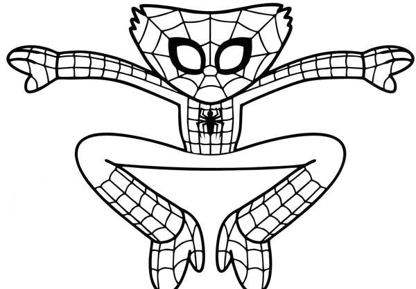 Раскраска человек паук 2099
