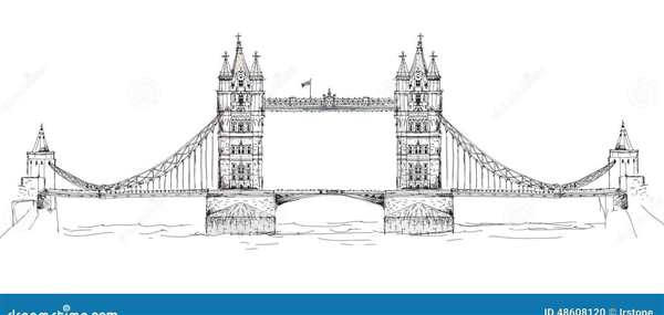 Tower Bridge раскраска