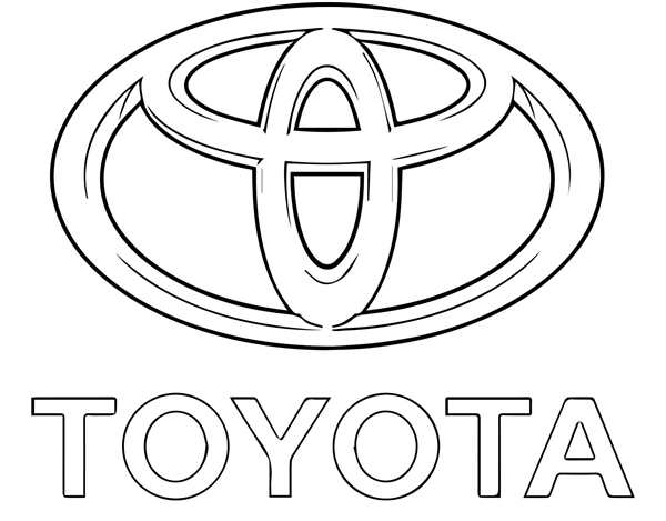 Раскраска Toyota Avensis ВеселыеMoments на Книжке