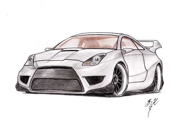 Раскраска Toyota Supra a80