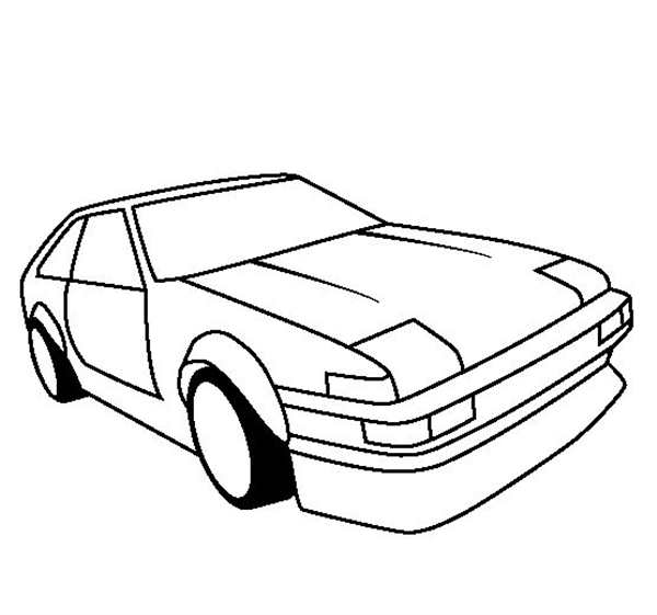 Раскраска Toyota Celica 1998 ВоссоздайтеVintage Стиль