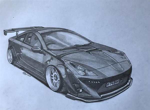 Toyota Celica раскраска