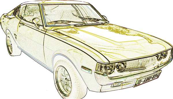 Toyota Celica раскраска