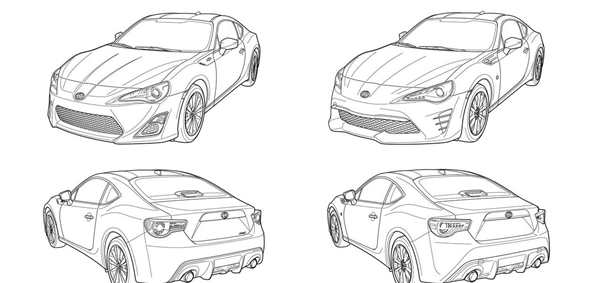 Раскраска Toyota Celica GT Веселые Активности для Детей и Взрослых