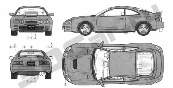 Supra a80 раскраска