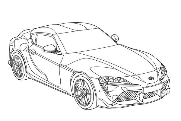 Раскраска Toyota Celica GT Веселые Активности для Детей и Взрослых