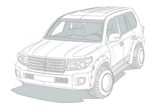 Раскраска Toyota Highlander Веселье и Учеба в Одном