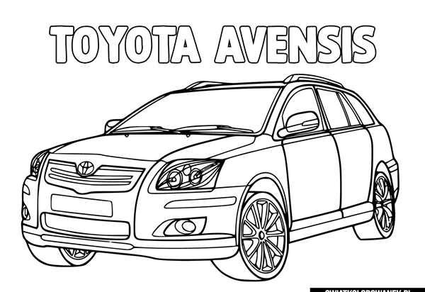 Раскраска Toyota Highlander Веселье и Учеба в Одном