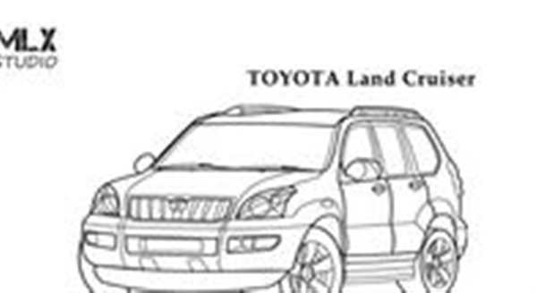 Раскраска Toyota Highlander Веселье и Учеба в Одном