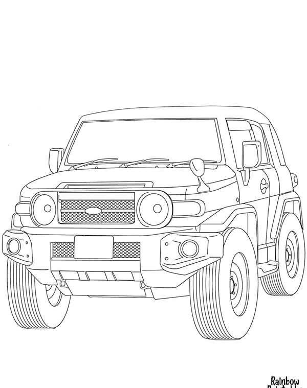 Раскраска Лексус gx460