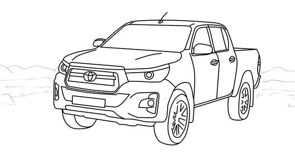 Раскраска Лексус LX 570