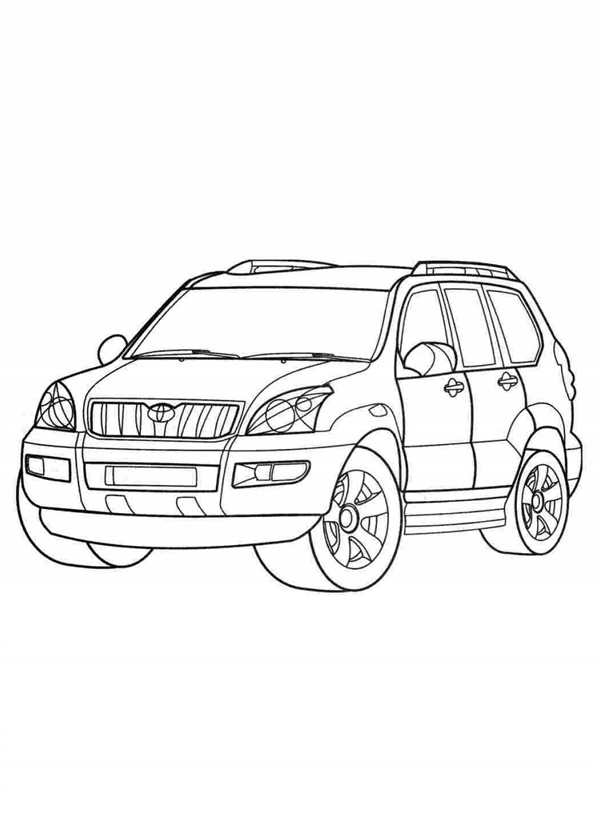 Раскраска Лексус gx460