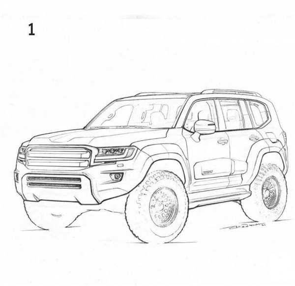 Toyota Land Cruiser 200 чертеж